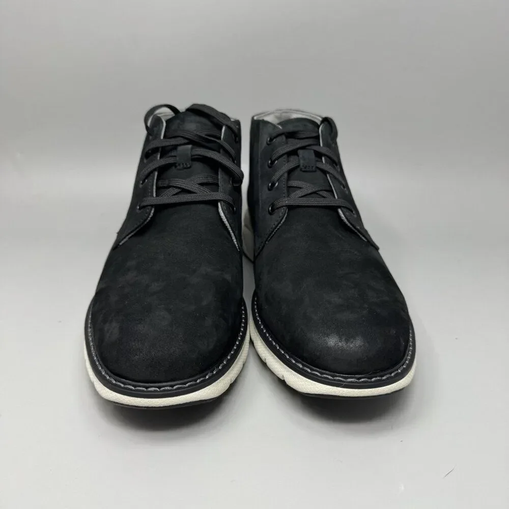 Florsheim Shoes Mens Size 8 Medium Black Leather Comfortech Chukka Casual Boots